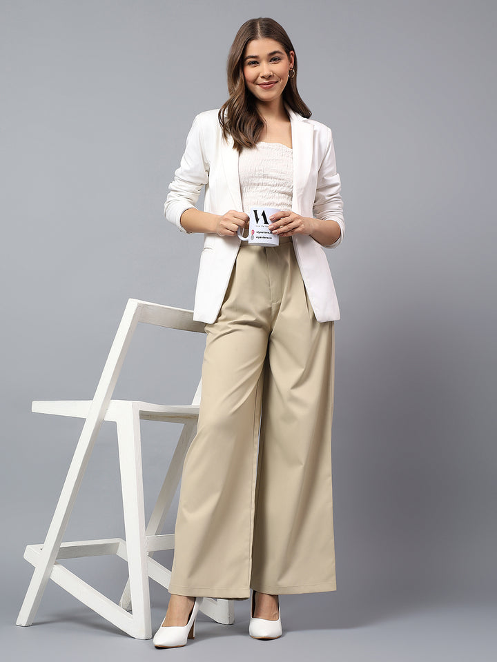 Elegant High-Waisted Wide-Leg Trousers