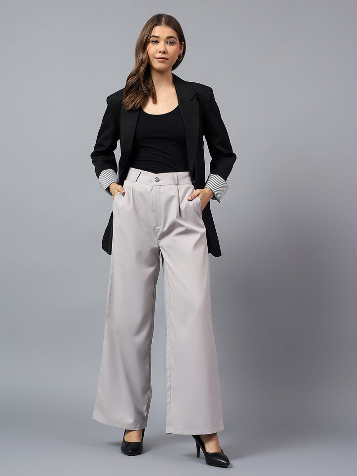 Tailored Wide-Leg Trousers