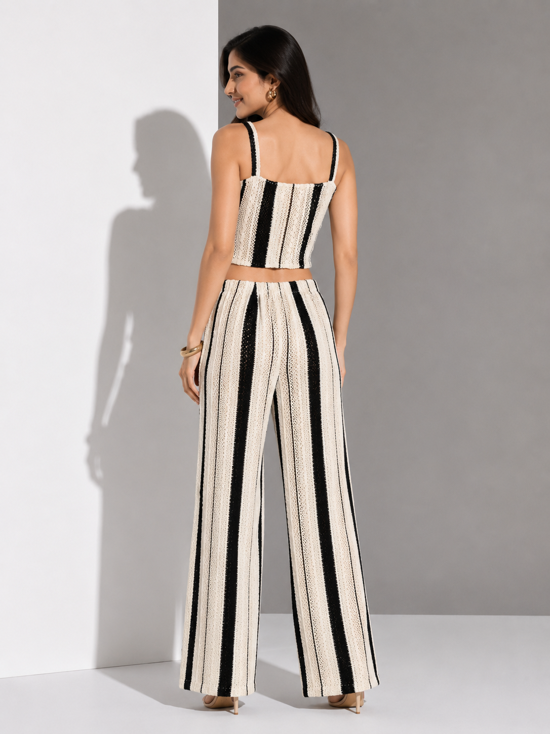 Women’s Crochet Stripe Co-Ord Set