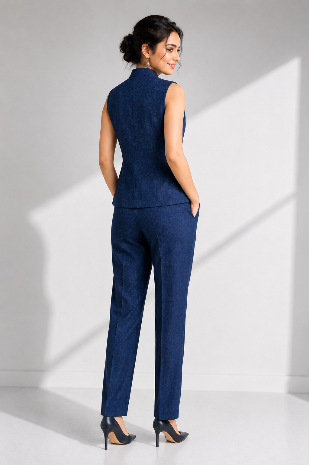 Women’s Elegant Sleeveless Co-Ord Suit Set