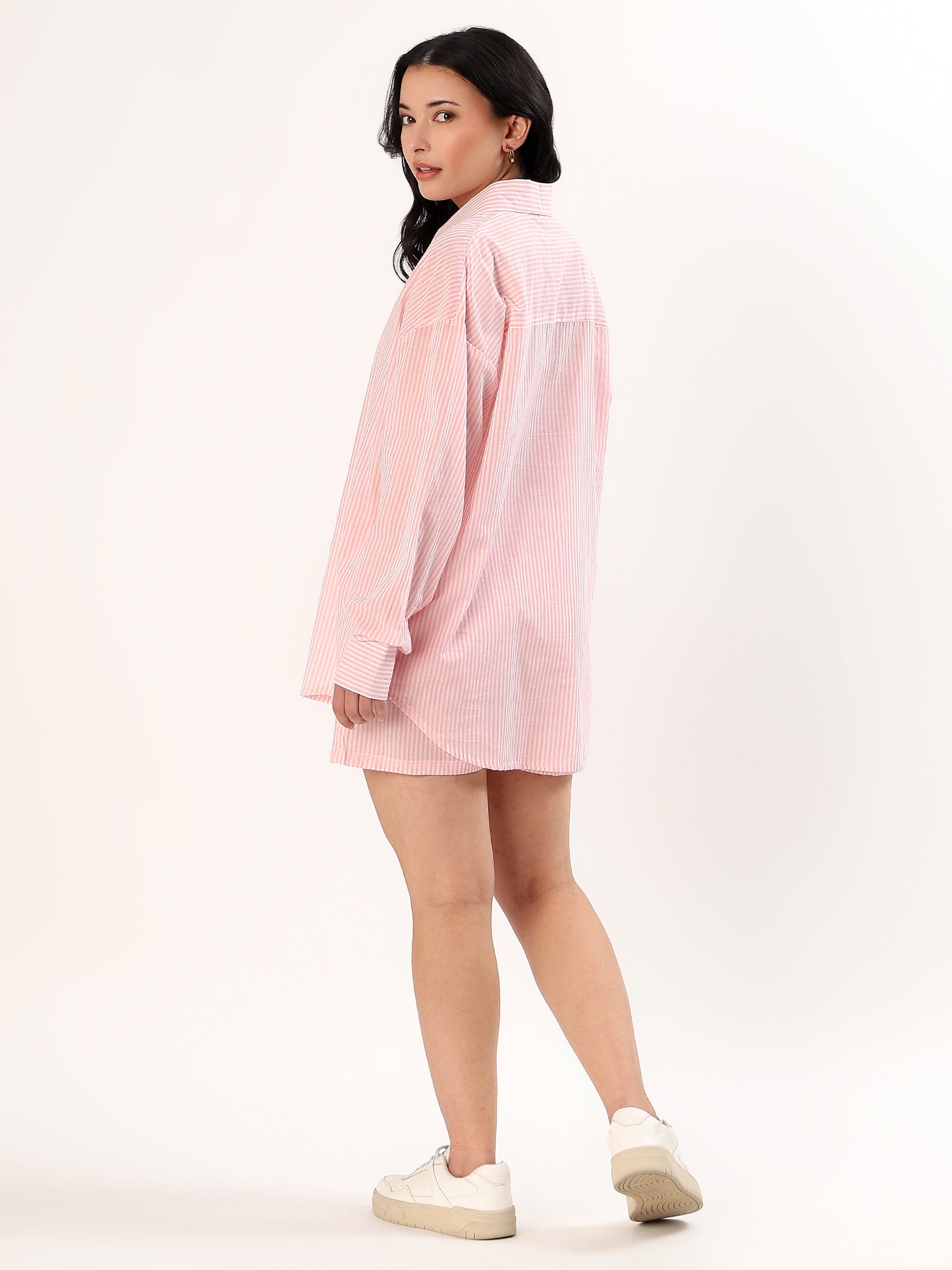 Pink Stripe Relaxed Co-Ord Set