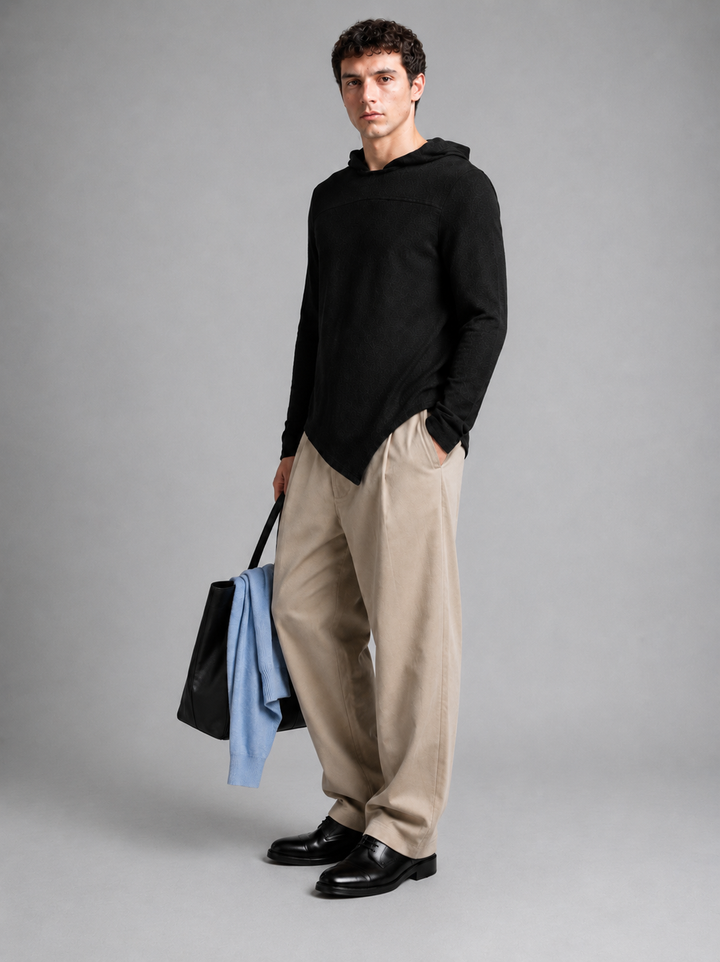 Men’s Premium Asymmetrical Hooded T-Shirt