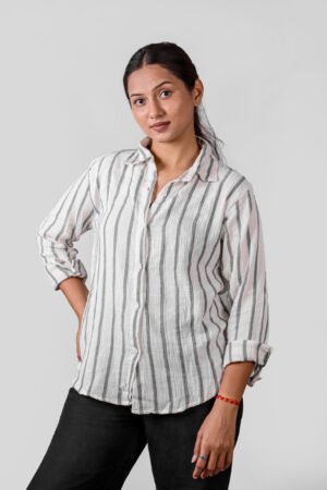Striped Women's Casual Shirt